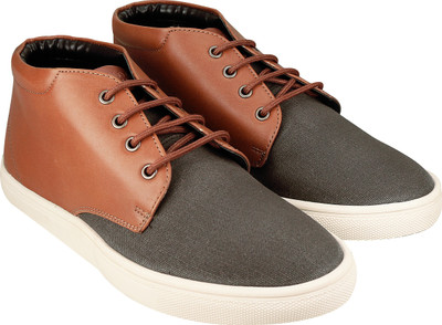 

U.S. Polo Assn CASUAL MID SHOE Sneakers For Men(Brown, Grey