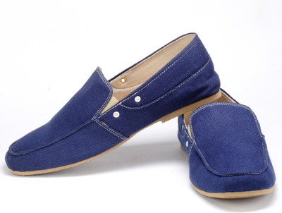 

FUNK Peck Dark Blue Canvas Shoes For Men(Blue)