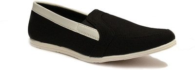 

Guava Men Denim Loafers  Black Casual Shoes For Men(Black, White, 01;black