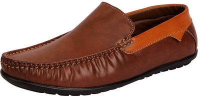 FAUSTO Loafers For Men(Brown, Tan