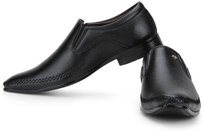 

Provogue Synthetic Slip On Shoes For Men(Black