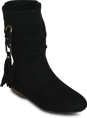 

Get Glamr Designer Kuyal Boots For Women(Black