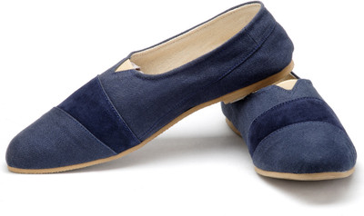 FUNK Zess Dark Blue Canvas Shoes For Men(Blue