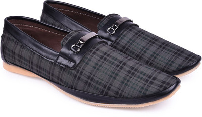 

Andrew Scott Men's Black Canvas/Synthetic Loafers For Men(Black, Grey
