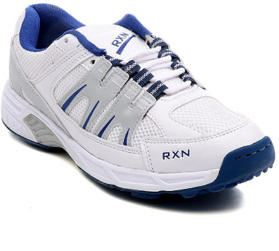 

RXN Centurian Cricket Shoes For Men(White, Blue)