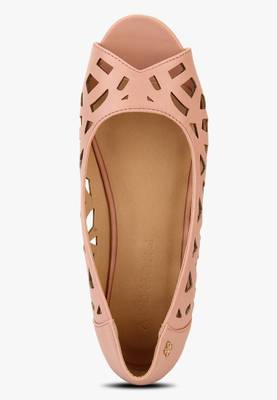 Addons Samantha laser cutouts peep toe Bellies