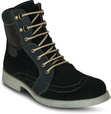 

Get Glamr DESIGNER LACE UPS Boots For Men(Black)