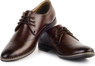 

Buckle Up Fathom Design 3 Party Wear Shoes For Men(Brown