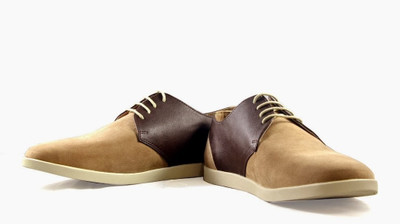 

Knotty Derby Harry Side Panel Derby Corporate Casual Lace Up Shoes For Men(Beige, Brown