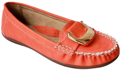 

Promenade Clergie Orange Loafers For Women(Orange)