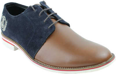 

DOC & MARK 112blu Corporate Casuals For Men(Blue, Brown)