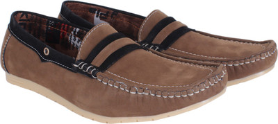 

Aero Sapphire Loafers For Men(Khaki), Cheeku