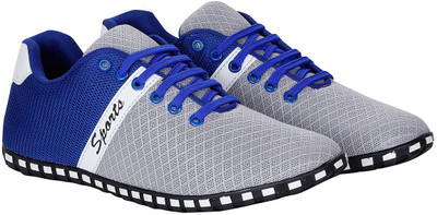 

Knight Ace 1030 Canvas Shoes For Men(Grey, Blue)