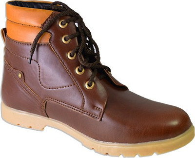 

Smoky Brown Premium Boots For Men(Brown)