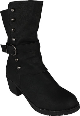 

Pink Fever Boots For Women(Black