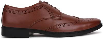 Tufli Brogue Brown Formal Lace Up