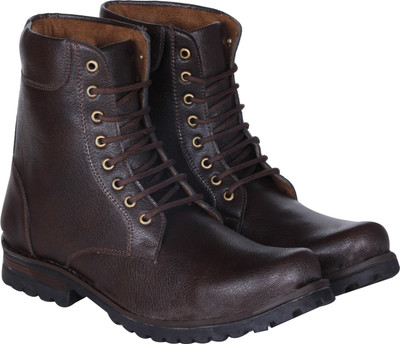 

Kraasa Long Cowboy Boots For Men(Brown