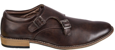 

H&V Monk Strap For Men(Brown