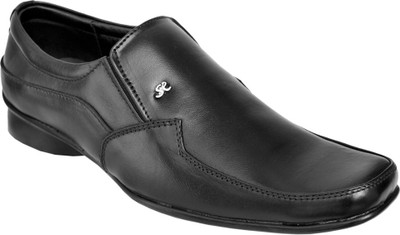 

Seamax Genuine leather Slip On For Men(Black