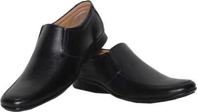 

Azzaro Black Drop Slip On Shoes For Men(Black
