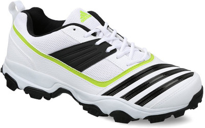 

ADIDAS ALL ROUNDER POWER 1 Cricket Shoes For Men(White, Black, Green, Wh/blk/slr slme