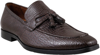 

Mochi J.Fontini Slip On Shoes For Men(Brown, 12;brown