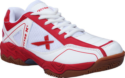 

Vector X TS-1045-White Red Badminton Shoes For Men(White, Red, 05;red