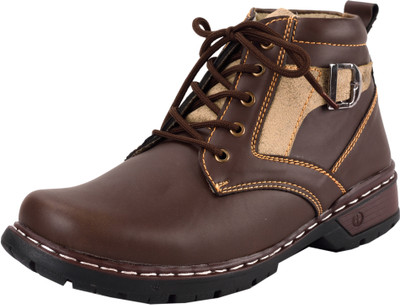 

Chamois derby Boots For Men(Brown