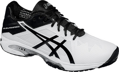 

Asics Gel-Solution Speed 3 Men Running Shoes For Men(White, Black, Silver