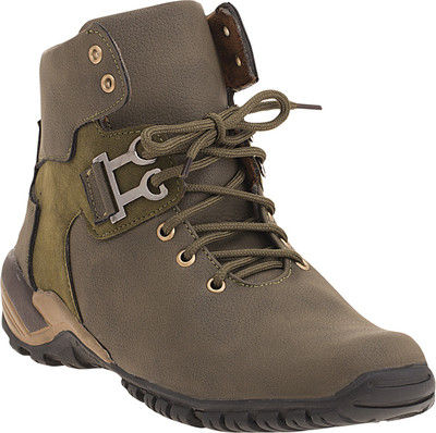 

Footista Falcon Boots For Men(Multicolor), Olive