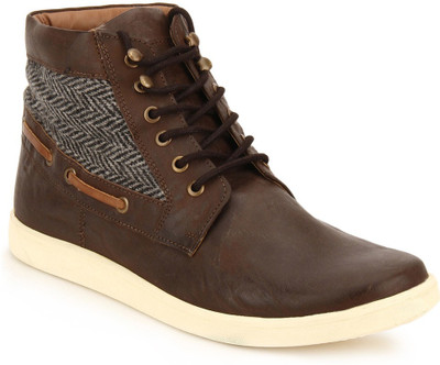 

Knotty Derby Justin Side Panel Sneakers For Men(Brown, Grey