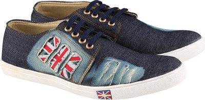 

Go India Store Canvas Shoes For Men(Blue