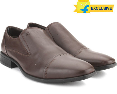 

Arrow Men Genuine Leather Slip On Shoes For Men(Brown