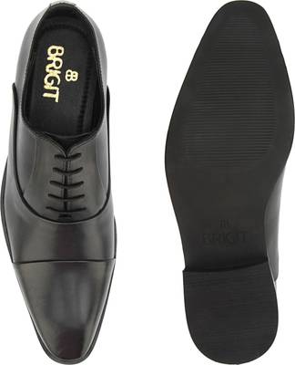 Brigit Toe Cap Oxford Shoes Black Lace Up