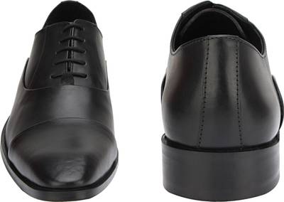 Brigit Toe Cap Oxford Shoes Black Lace Up