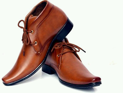 

Smoky High Ankle boot Lace Up For Men(Tan