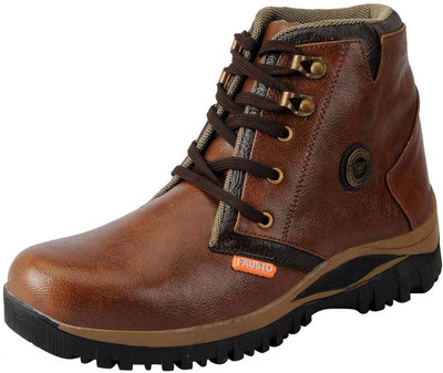 

FAUSTO High Ankle Boots For Men(Brown