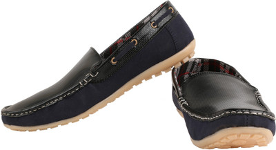 

Exotique Loafers For Men(Blue, Black