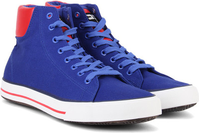 

Peter England PE Mid Ankle Sneakers For Men(Blue, Red, Navy
