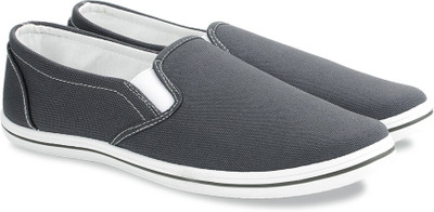 

Flying Machine Canvas Slip On Loafers For Men(Grey, Grey 02