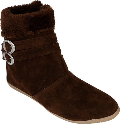 

Pink Fever Boots For Women(Brown