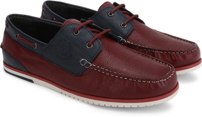 

U.S. Polo Assn Men Boat Shoes For Men(Navy, Red, Red / navy