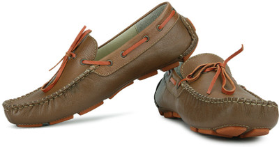 

tZaro Boat Shoes For Men(Tan, Tan orange
