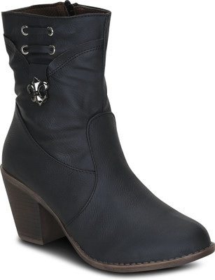 

Get Glamr CINN Boots For Women(Black