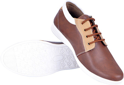 FAUSTO Trendy Sneakers For Men(Tan