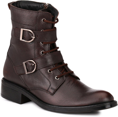 

Mactree Genuine Leather Lace Up Shoes For Men(Brown)