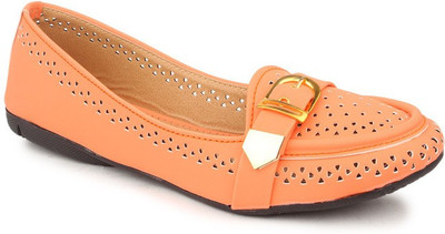 

Sindhi Footwear Venetian Loafers For Women(Orange)