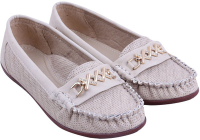 

Adorn New Look Loafers For Women(Beige, Cream