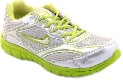

Porcupine Laced Running Shoes For Men(Silver, Green