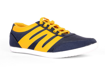 

Sam Stefy Canvas Shoes For Men(Blue, Yellow), Dark blue